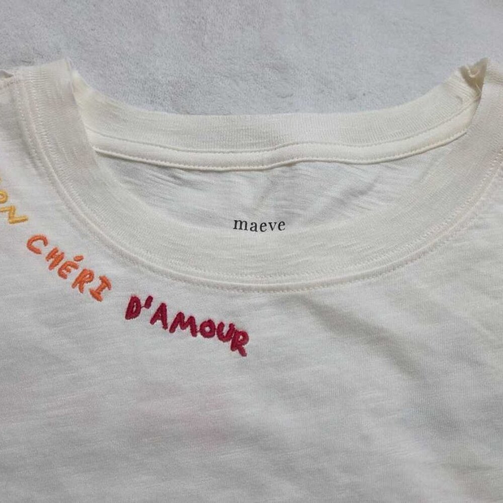 New S Anthropologie Maeve The Caitlin boxy tee: Jordan Nickson edition Mon Cheri - Picture 4 of 11